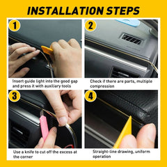 5M Auto Atmosphere Car Interior Strip Light Wire LED Decor Accessories Lamp EOA 6B93BC-57