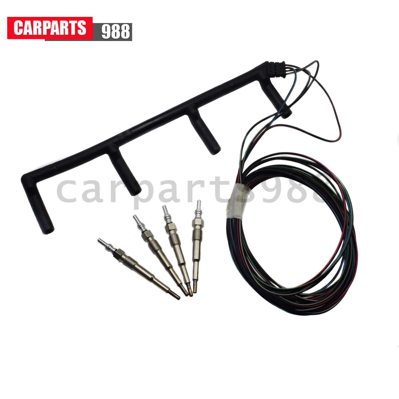Glow Plugs Harness Kit For VW Jetta Golf Beetle L4 1.9L N10591608 038971782C 6B93BC-57