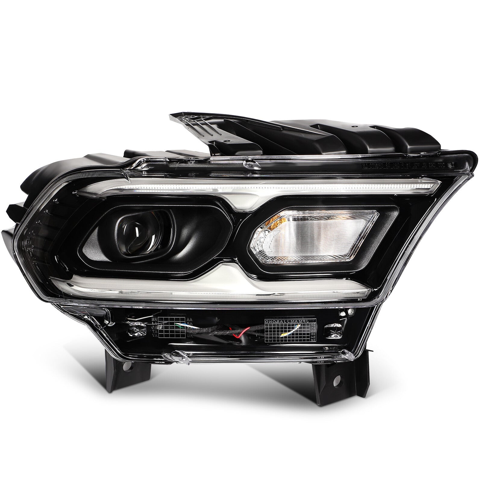 Headlights Assembly L+R For 2024-2021 Dodge Durango Black Housing w/LED DRL 6B93BC-57