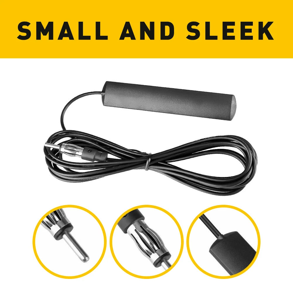 Universal Internal Glass Mount Amplified FM/AM Radio Car Aerial Antenna Mast EOA 6B93BC-57