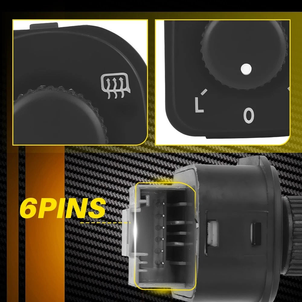 Rear View Mirror Control Switch For Volkswagen Golf Jetta Tiguan Bora Passat EOA 6B93BC-57