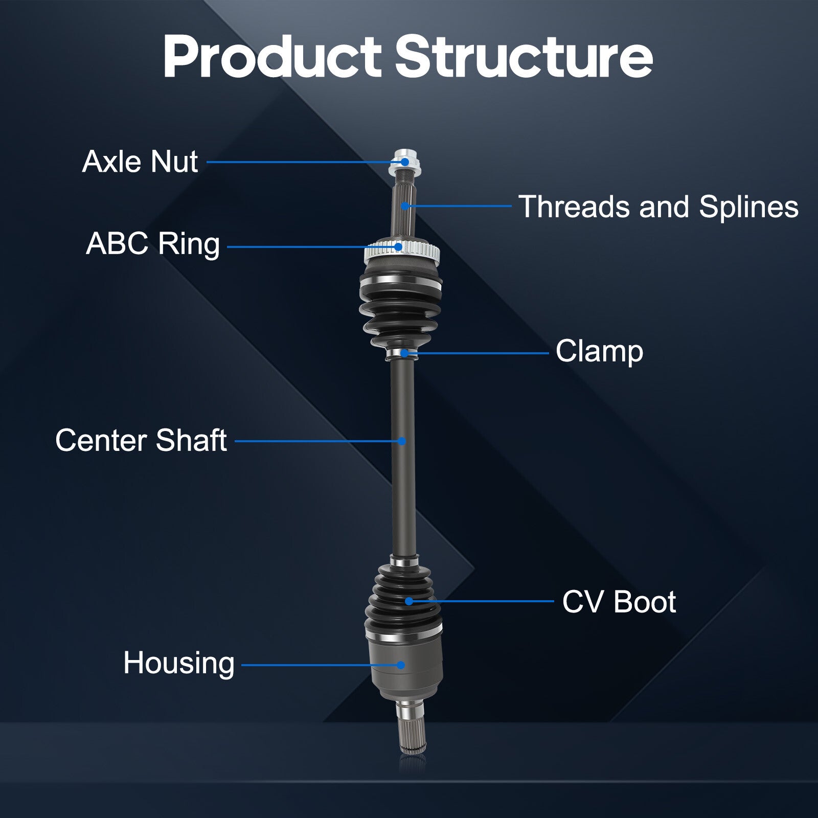 Front Left CV Axle For Hyundai Sonata 2.4L Petrol Automatic 2011 2012 2013 2014 6B93BC-57