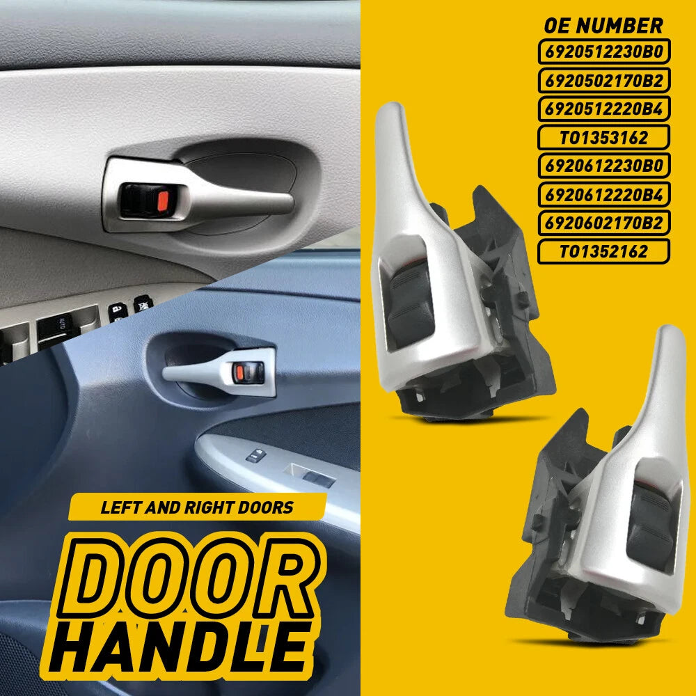 Door For Handle Toyota Corolla 2009-2013 Front or Rear LH RH Inner Black/Silver 6B93BC-57