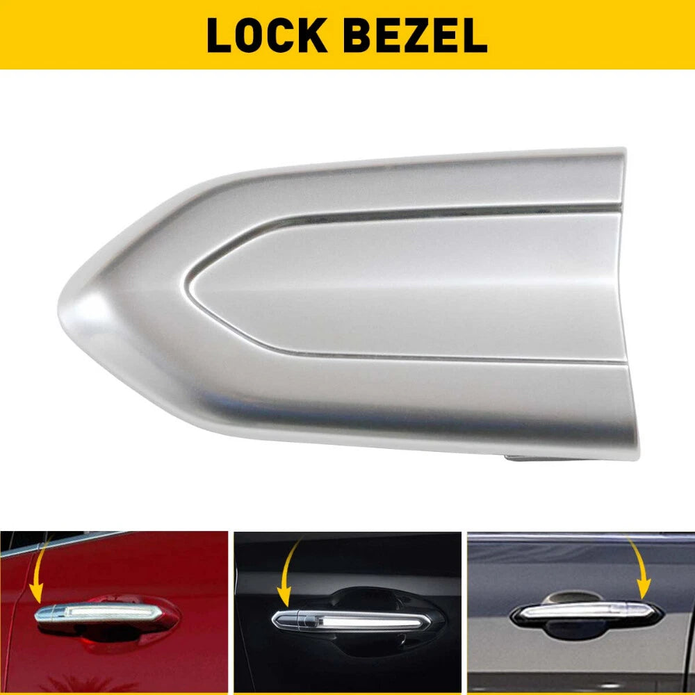 Chrome Exterior Door Lock handle Cap Cover Trim For Cadillac XTS ATS CTS CT6 EOA 6B93BC-57