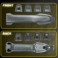 4X DOOR HANDLES COLOR CODE 1G3 MAGNETIC GRAY METALLIC FOR 2012-2017 TOYOTA CAMRY 6B93BC-57