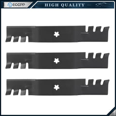 3 Mulching Blades for 54" Cut Craftsman Husqvarna Poulan 187254 187255 187256 6B93BC-57