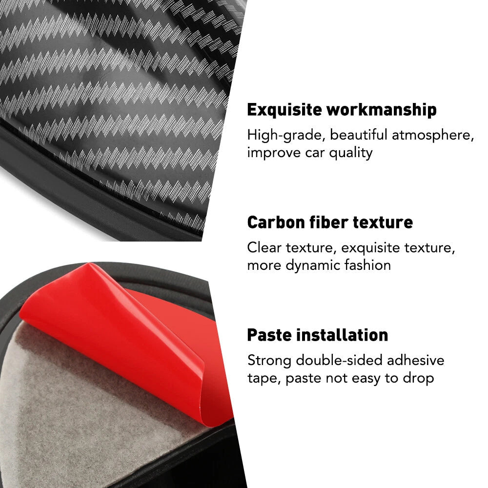 Carbon Fiber Car Roof Shark Fin Antenna Aerial AM/FM Signal Radio Aerial EOA 6B93BC-57