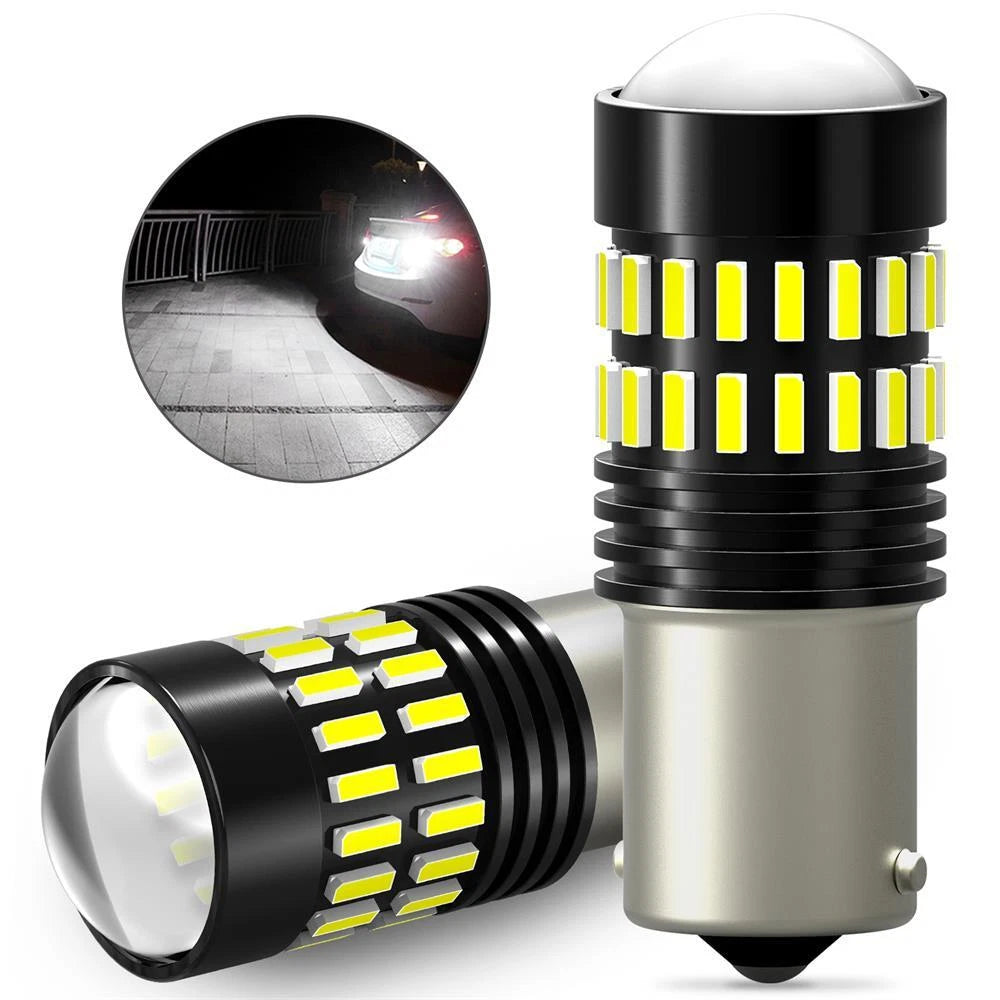 AUXITO 4X White Reverse Backup Lights BA15S P21W 7506 7506L 1156 LED Bulbs EOA AUXITO
