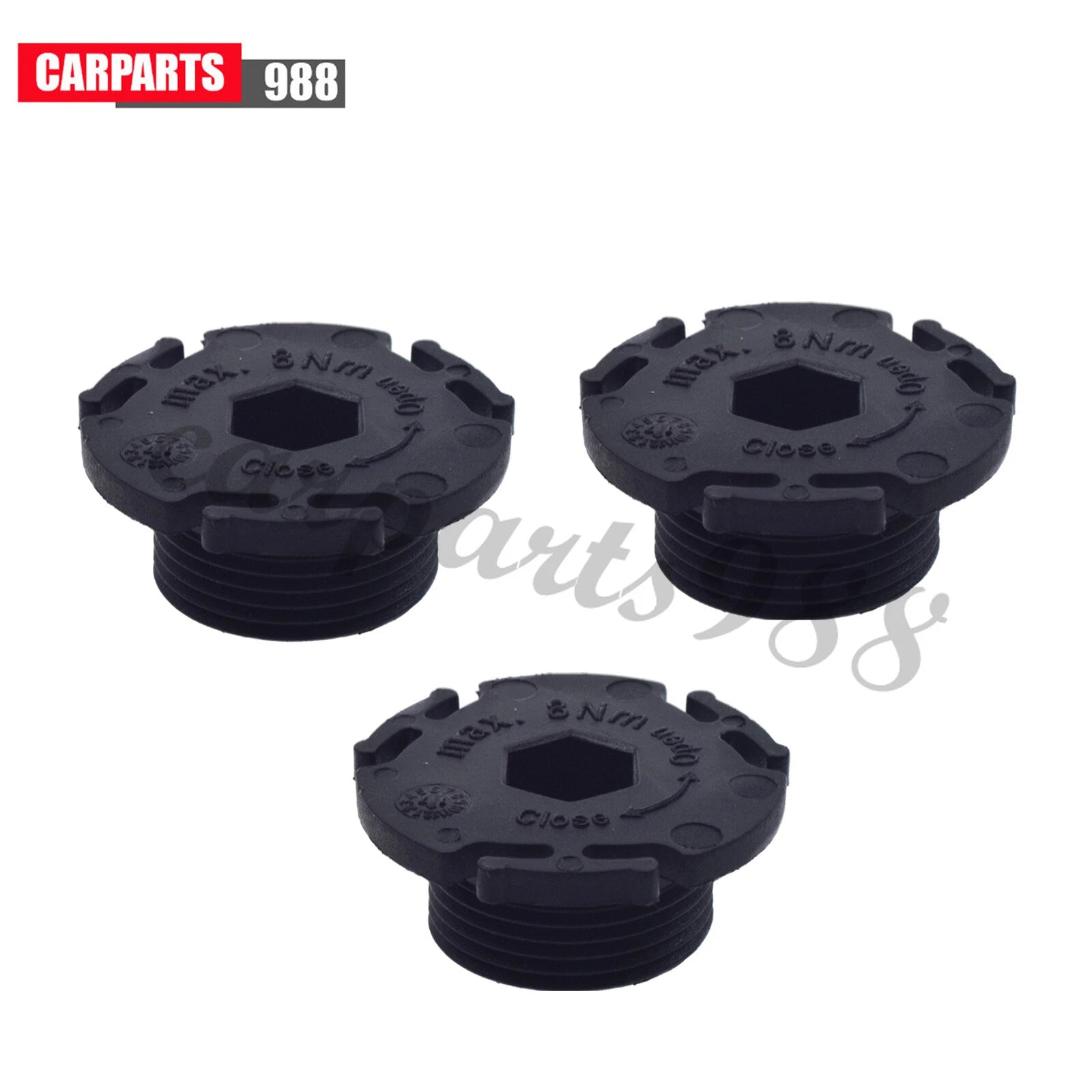 Set of 3 Engine Oil Pan Drain Plug For BMW 328i 320i 428i 528i 228i 11137605018 6B93BC-57