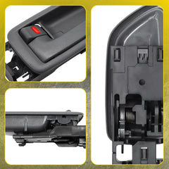 4x Door Handle Interior Gray For 2004-2006 Toyota Tundra Pickup Crew Cab ONLY EA 6B93BC-57