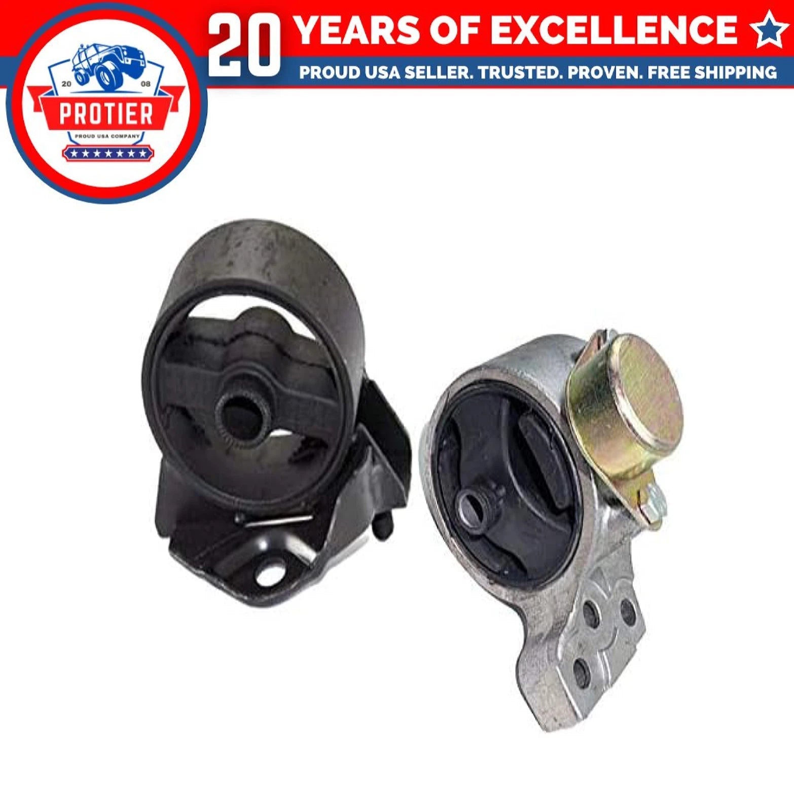 Fits 1999-2000 Hyundai Elantra 2.0L MANUAL Trans Front & F. Right Motor Mount 6B93BC-57
