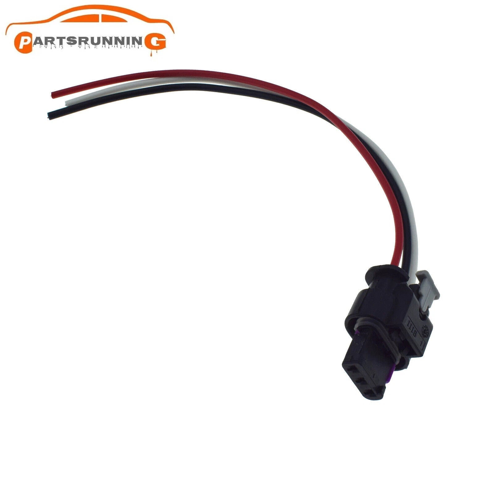 3C0973203 3Pins Flat Housing Connector Plug For VW Seat Audi A3 Q7 Skoda Octa 6B93BC-57