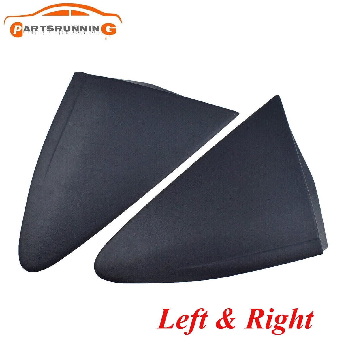 Pair Fender Mirror Molding Triangle Trim Corner Cover For Toyota Yaris 2012-2014 6B93BC-57