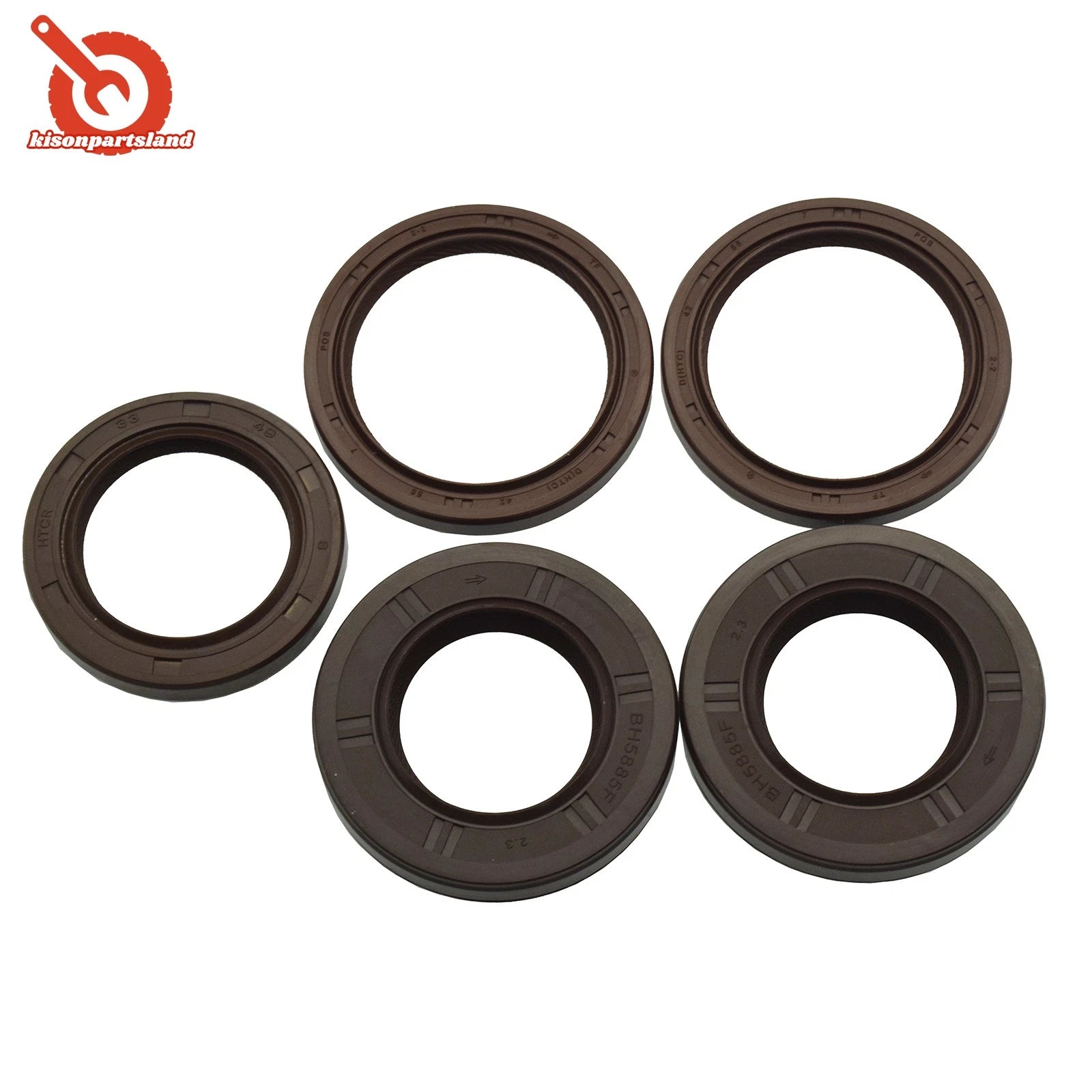 Front Cam & Crank Oil Seals Kit 5pcs For Impreza Forester Outback STi WRX GT 6B93BC-57