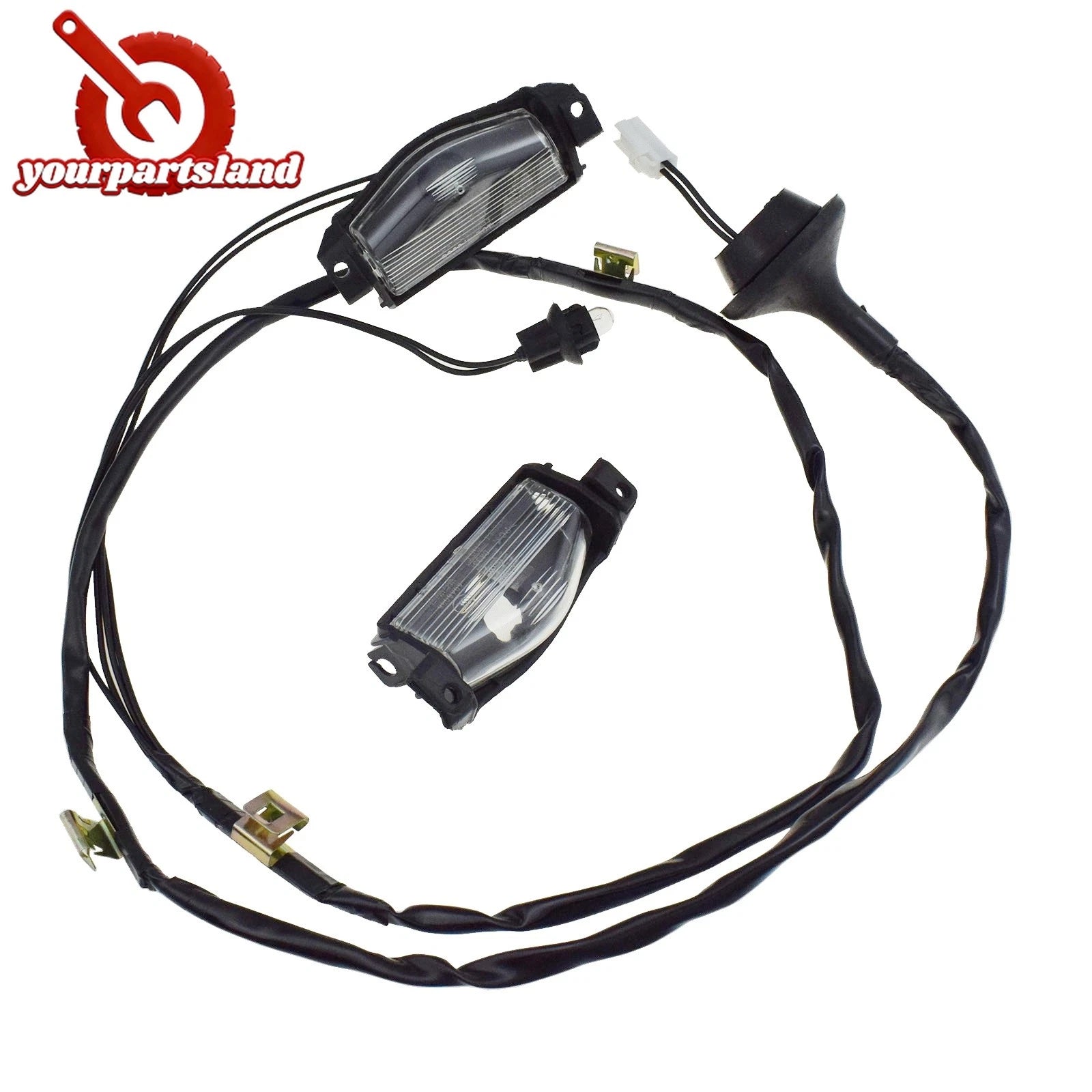 Rear License Plate Light Assembly W/ Bulbs For Mazda 3 2009-2013 BS1E-51-270 6B93BC-57