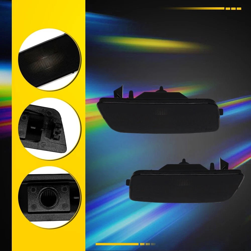 2X For 2010 11 12 13 14 VW MK6 Golf GTI Smoke Bumper Side Marker Light Housing A 6B93BC-57