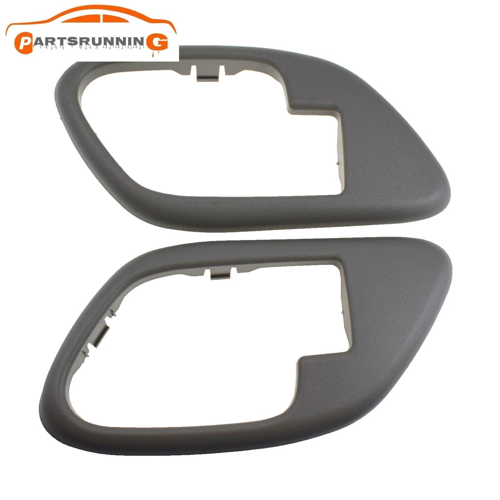 Left & Right Side Door Handle Trim Set Gray For 1995-1999 Chevrolet C1500 K1500 6B93BC-57