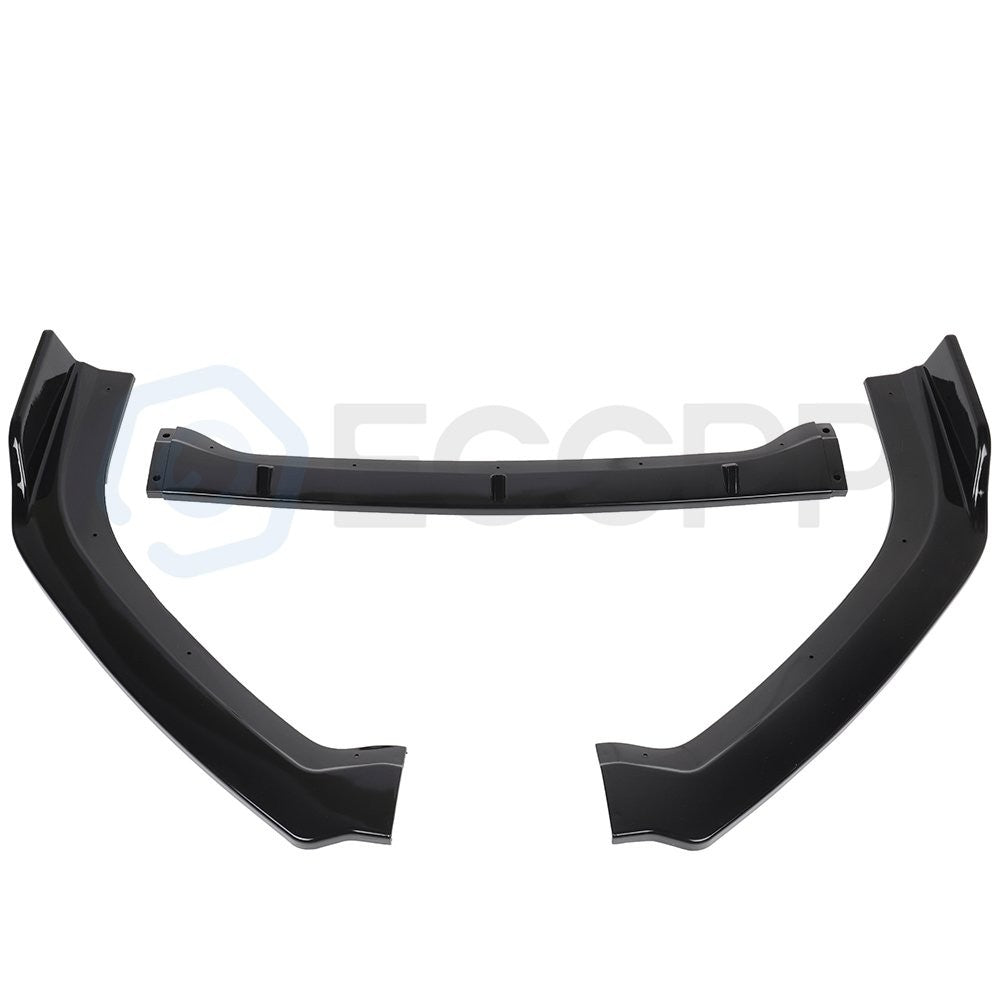 For 19-21 Nissan Altima 3x Glossy Black Front Bumper Lip Spoiler Splitter 6B93BC-57