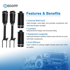 4x Front Air Suspension Shocks + Rear Air Spring For Mercedes X164 GL320 GL450 6B93BC-57
