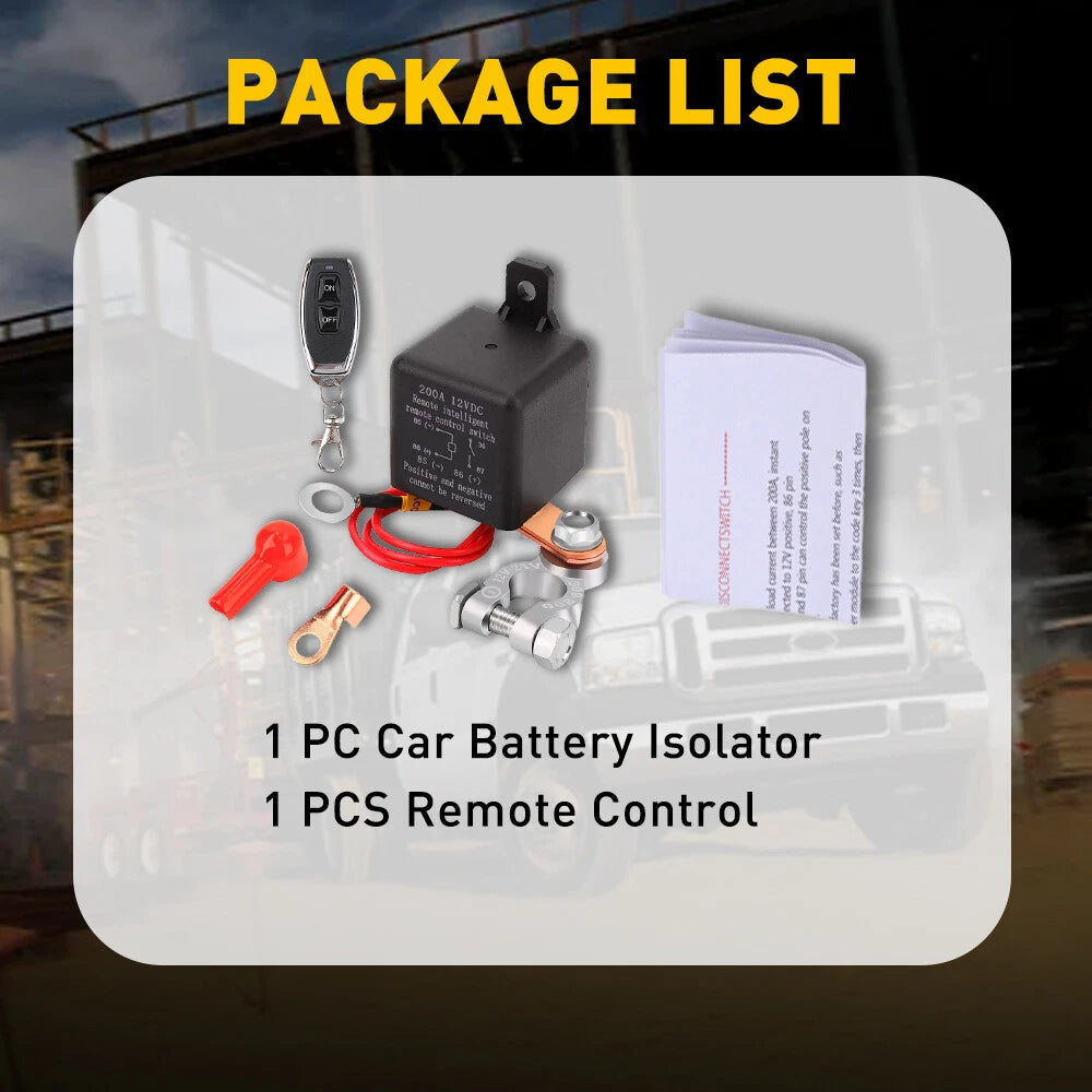 Car Battery Disconnect Switch Power Kill Master Isolator Off Cut Remote Control 6B93BC-57