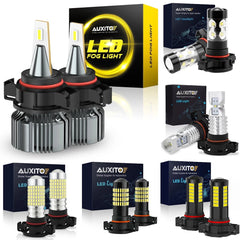 2x AUXITO PSX24W LED Fog Light Super Bright 2504 6500K Halogen Replacement Lamps AUXITO