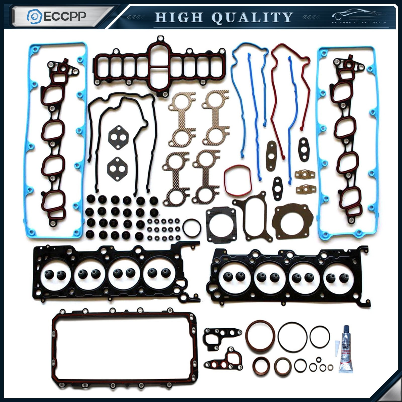 Full Gasket Set For 2002-2011 Ford Crown Victoria Lincoln Town Car 4.6L SOHC 6B93BC-57