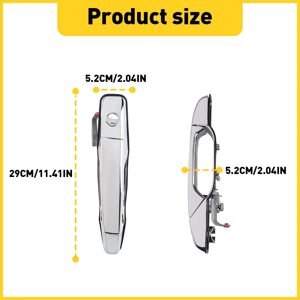 Exterior Door Handle Chrome Front Left LH Driver Side for 2007-13 Chevy GMC EOA 6B93BC-57