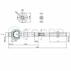 Front Steering Tie Rod End Inner Outer Set 4set Fits MB Mercedes C CLK Series 6B93BC-57