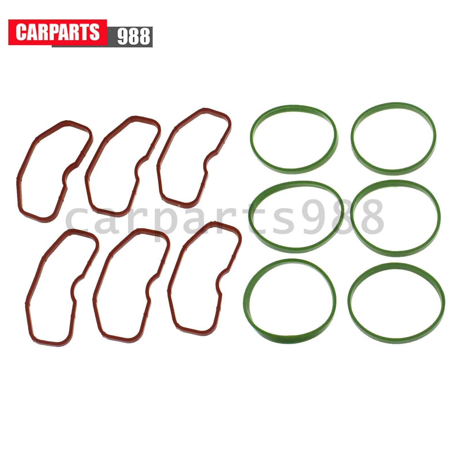 6x Upper & 6x Lower Intake Manifold Gaskets For Audi 3.0T Q5 A8 A7 S4 079129717B 6B93BC-57