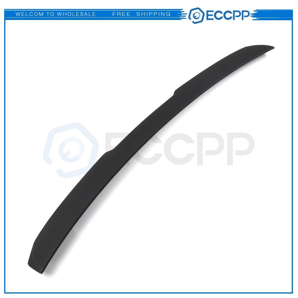 Unpainted Black Roof Rear Roof Wing Spoiler For 2004-2009 BMW E60 A-C Style 6B93BC-57
