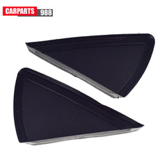 Pair LH RH Rearview Mirror Triangle Molding Cover Black For VW Polo MK5 2010-20 6B93BC-57