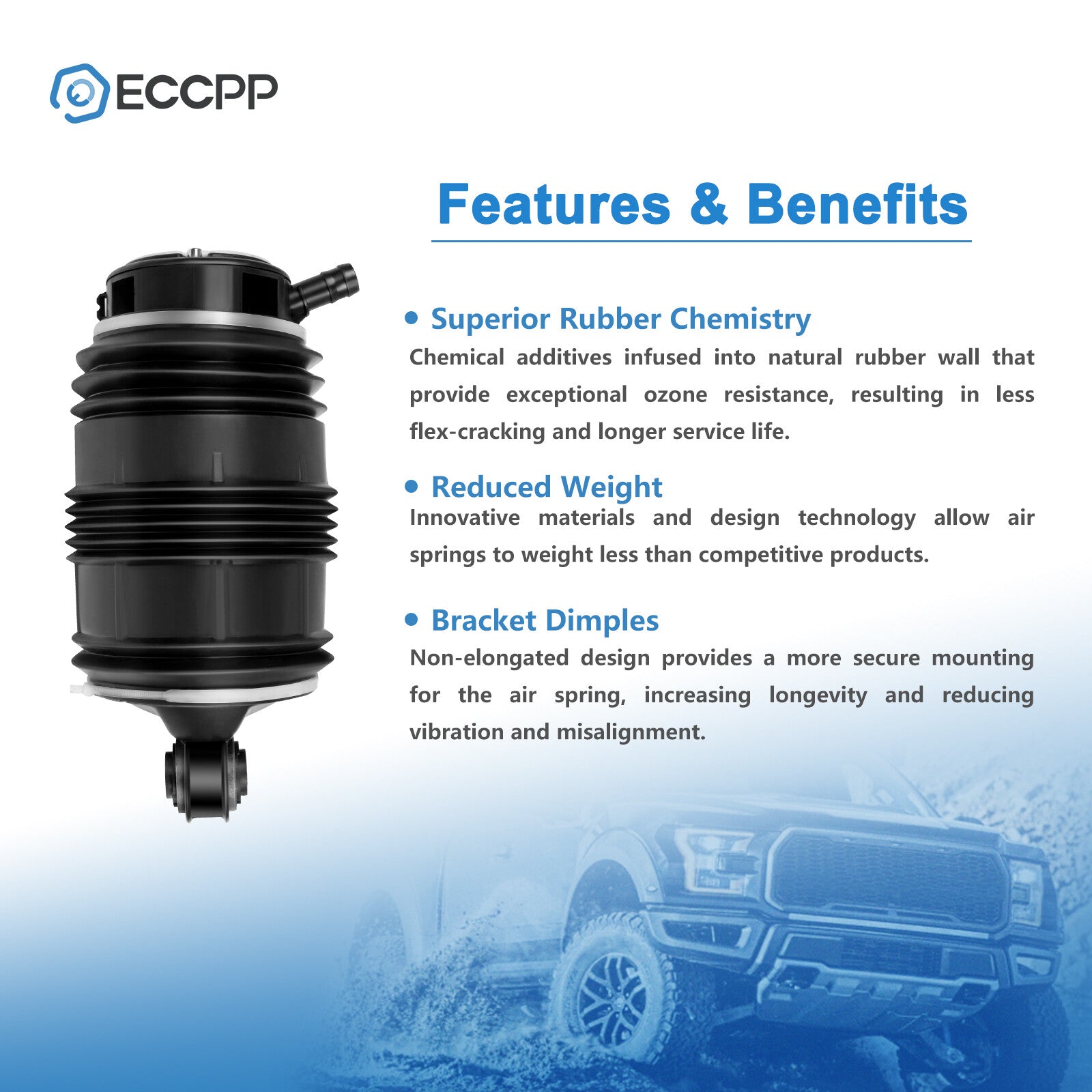 3Pin Rear Left Air Suspension Spring For Mercedes W219 CLS500 550 E350 E500 E550 6B93BC-57