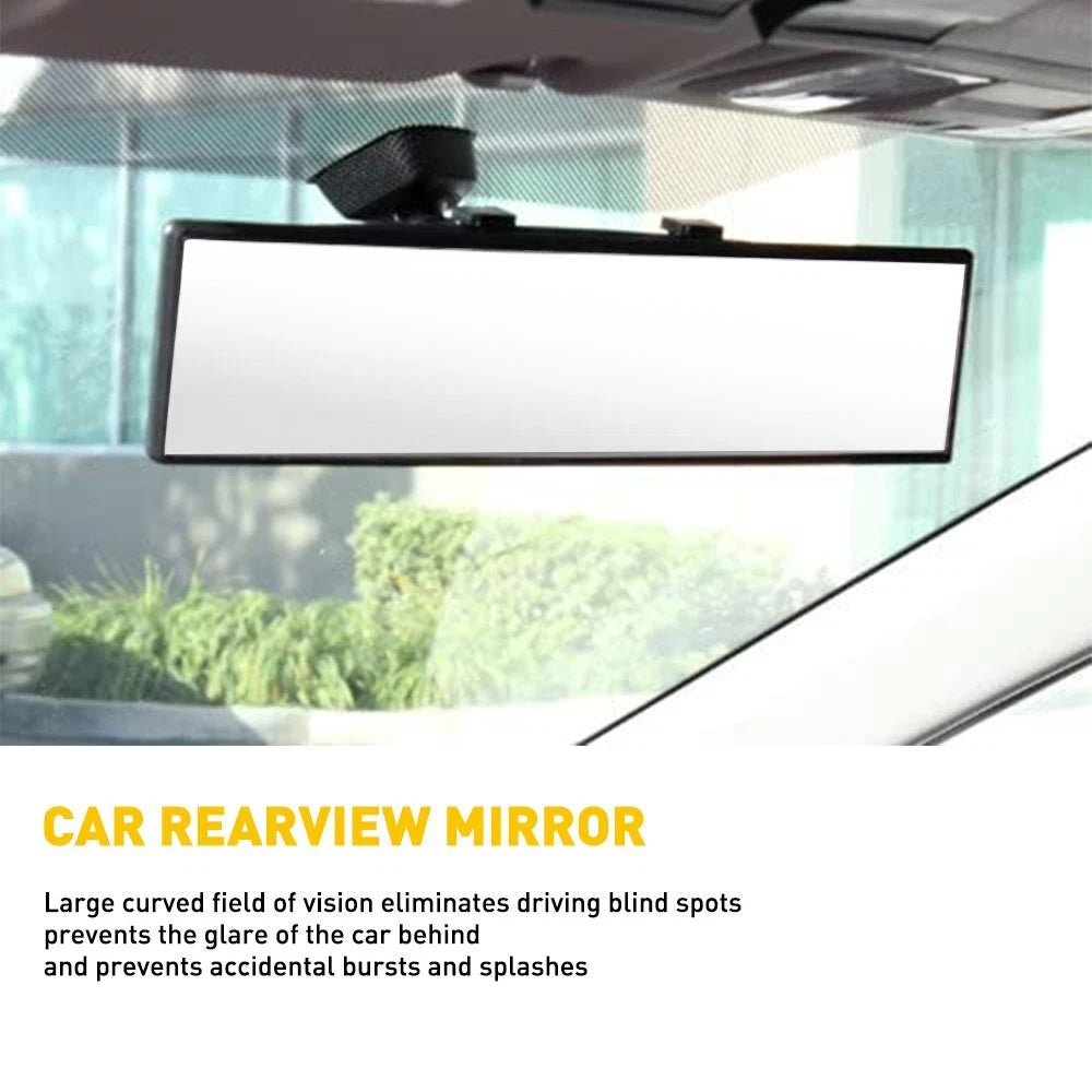 Universal 300MM Convex Clear Interior Clip On View Rear Mirror For Auto Car EOA 6B93BC-57