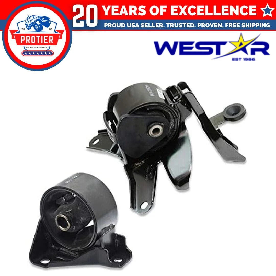 Fits 2007-2012 Kia Rondo 2.4L Front Motor & Transmission Mount Set 2pcs : A6780 6B93BC-57