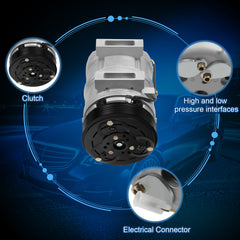 ECCPP A/C Compressor For 1999-2000 Volvo C70 S70 2000-2004 V40 2.3L 2.4L