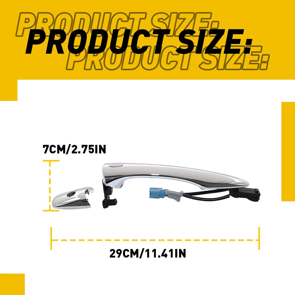 Door Handle For INFINITI FX35 FX45 Front Driver Side Outside Chrome Smart Entry 6B93BC-57