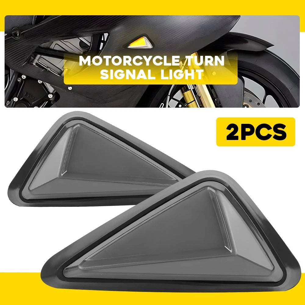 2X Universal Motorcycle LED Turn Signal Indicator Amber White Blinker Light EOA 6B93BC-57