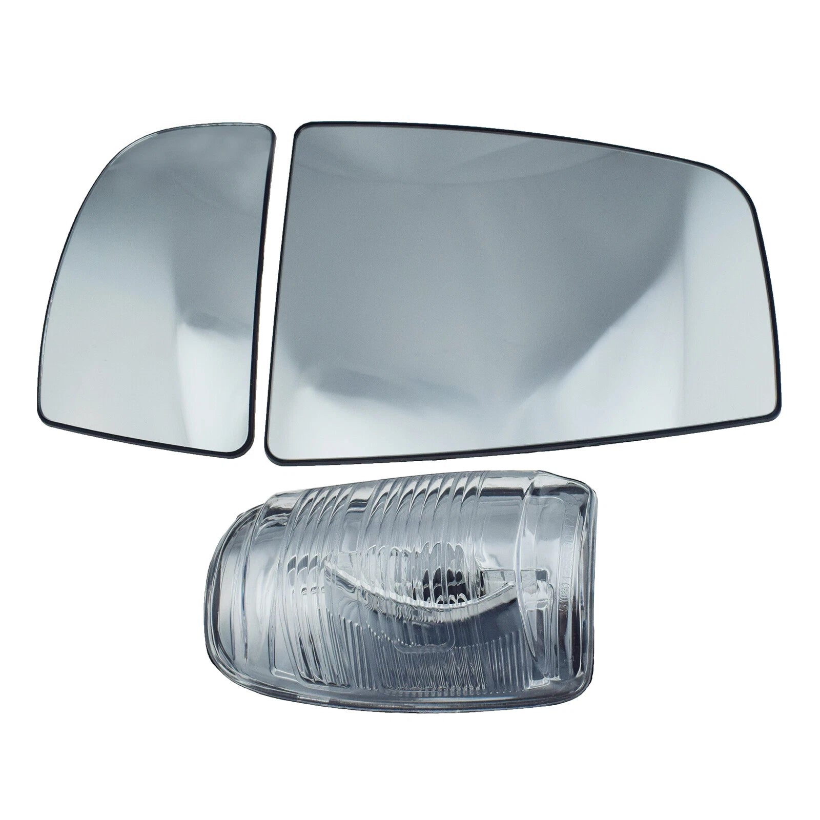 Left Upper Lower Mirror Glass & Turn Signal Light Lens for Ford Transit 1823875 6B93BC-57