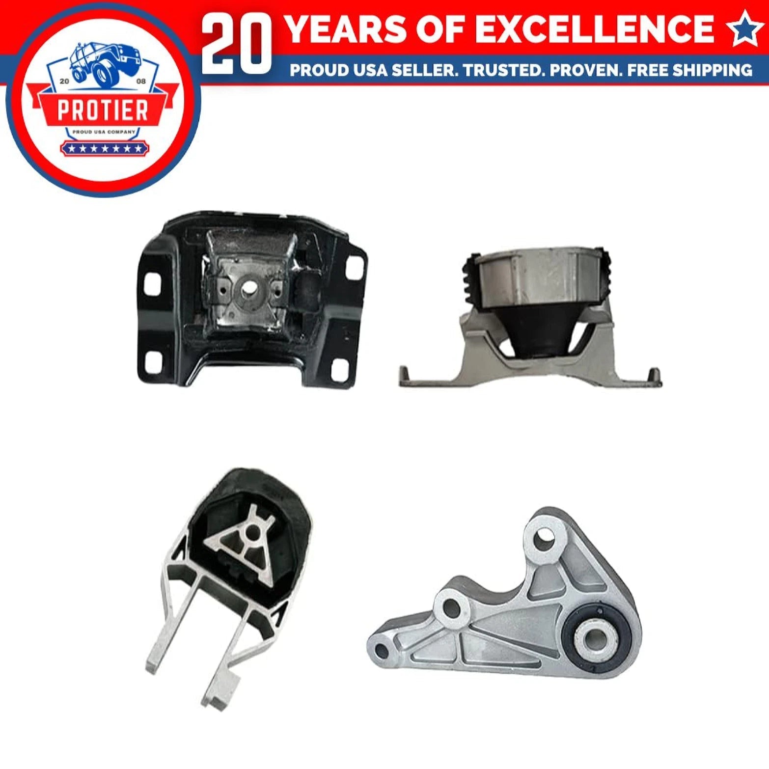 Fits 2004-2006 Volvo S40 2.4L/ 2.5L(FWD) Engine Motor & Trans Mount 4PCS : 6B93BC-57