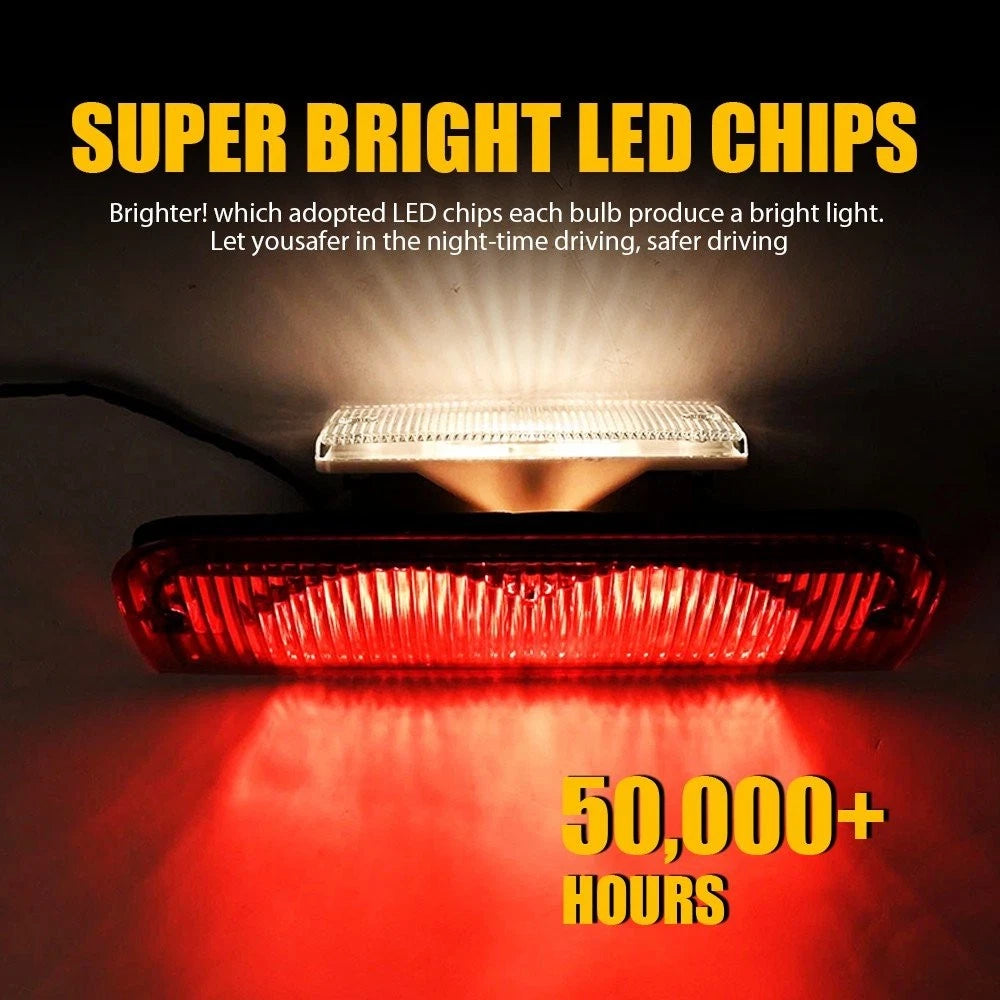 Red Halogen Third 3rd Brake Light for 1992-02 Ford E-150 Econoline Club Wagon EA 6B93BC-57