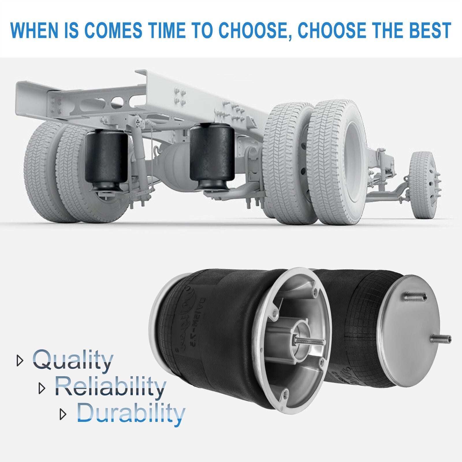 Pair Air Suspension Air Bags W01-358-9974 For Navistar ay Goodyear 1R12-1048 6B93BC-57