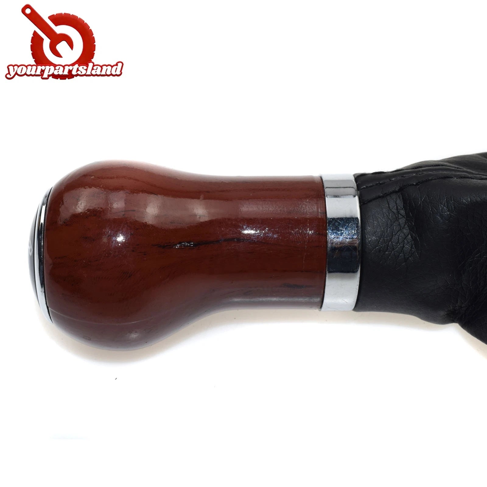 Wood Grain 5 Speed Gear Shift Knob Lever Shifter Gaitor Boot For VW Jetta 02-12 6B93BC-57