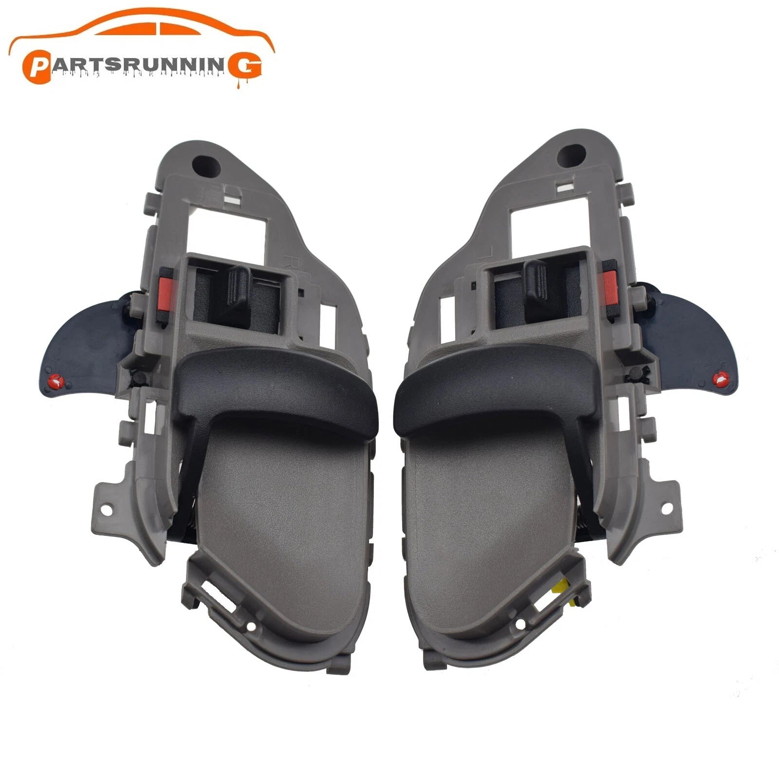 Pair Interior Door Handle Left & Right Gray For Chevy / GMC C1500 K2500 1995-99 6B93BC-57
