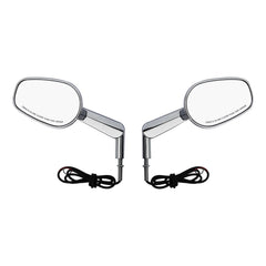 Motorcycle Rearview Mirrors LED Turn Signals Light for Harley  VRSCF 2009-2017