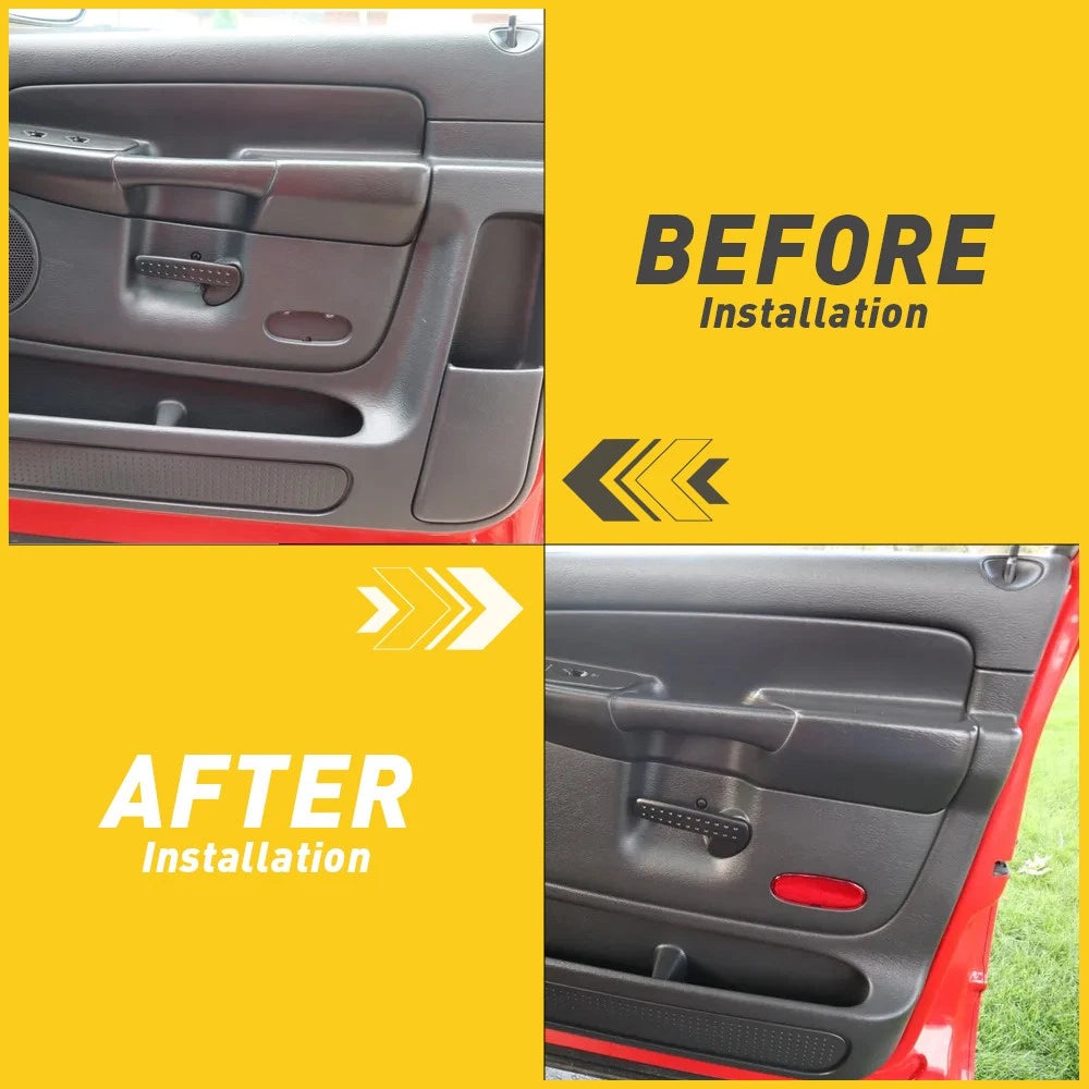 Inner Front Door Panel Light Reflector Trim For 2003-2009 Ram Dodge 2500/3500 6B93BC-57