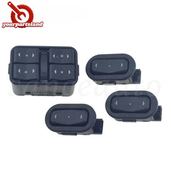 4PCS Power Window Control Switch For Opel Vauxhall Astra G Zafira A 1999-2005 6B93BC-57