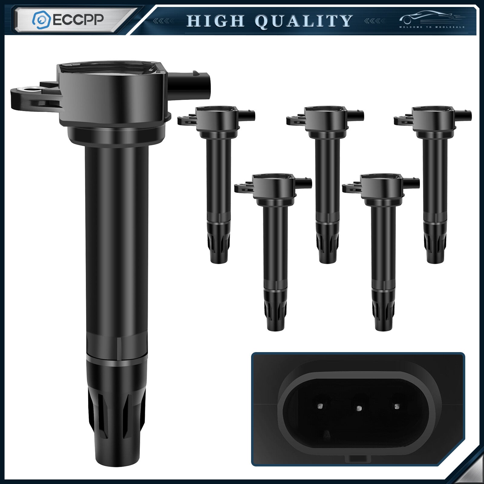 ECCPP 6 Ignition Coils For 08-10 Chrysler Town & Country Grand Caravan V6 4.0L 6B93BC-57