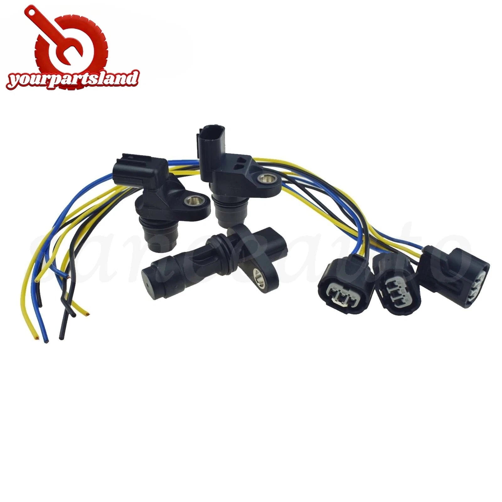 3 Camshaft/Crankshaft Position Sensors & 3 CONNECTORS For Honda CR-V 2007-2009 6B93BC-57