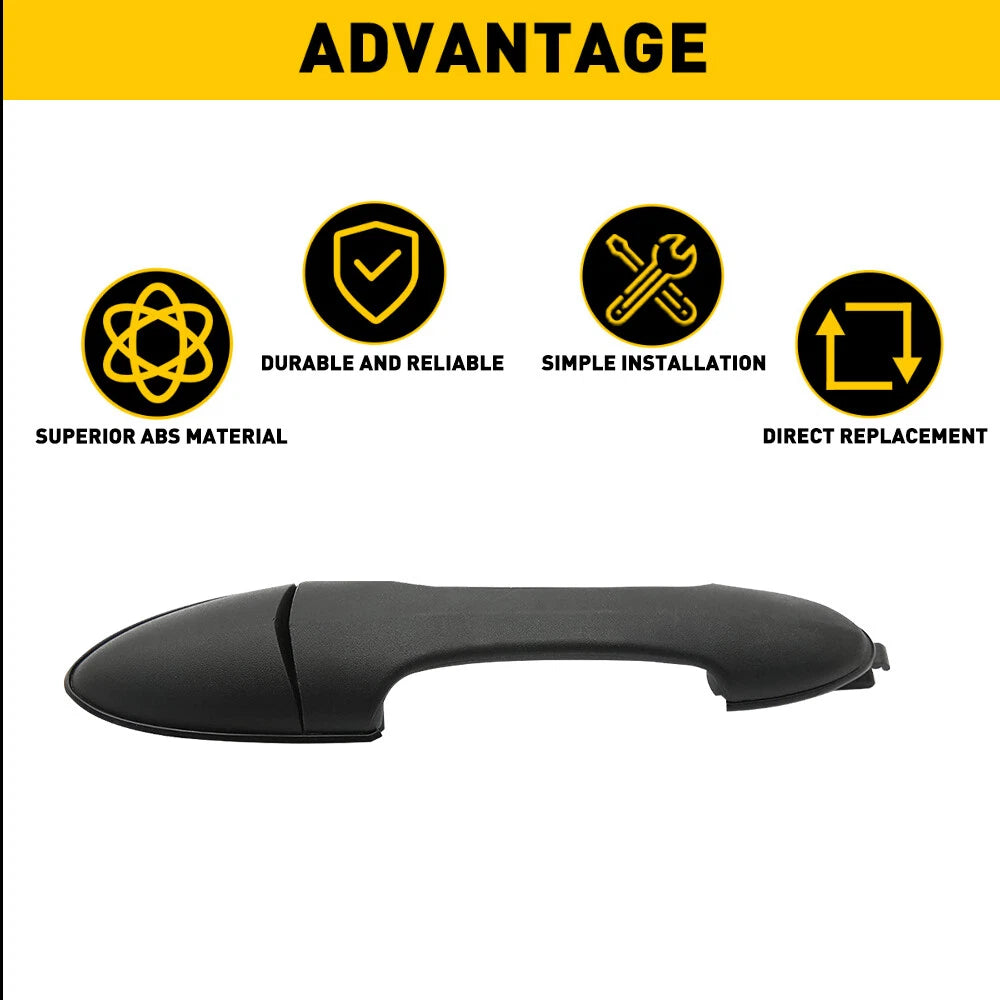 Door Handle For 2000-2007 Ford Focus Rear or Left Right Outer Smooth Black EOA 6B93BC-57