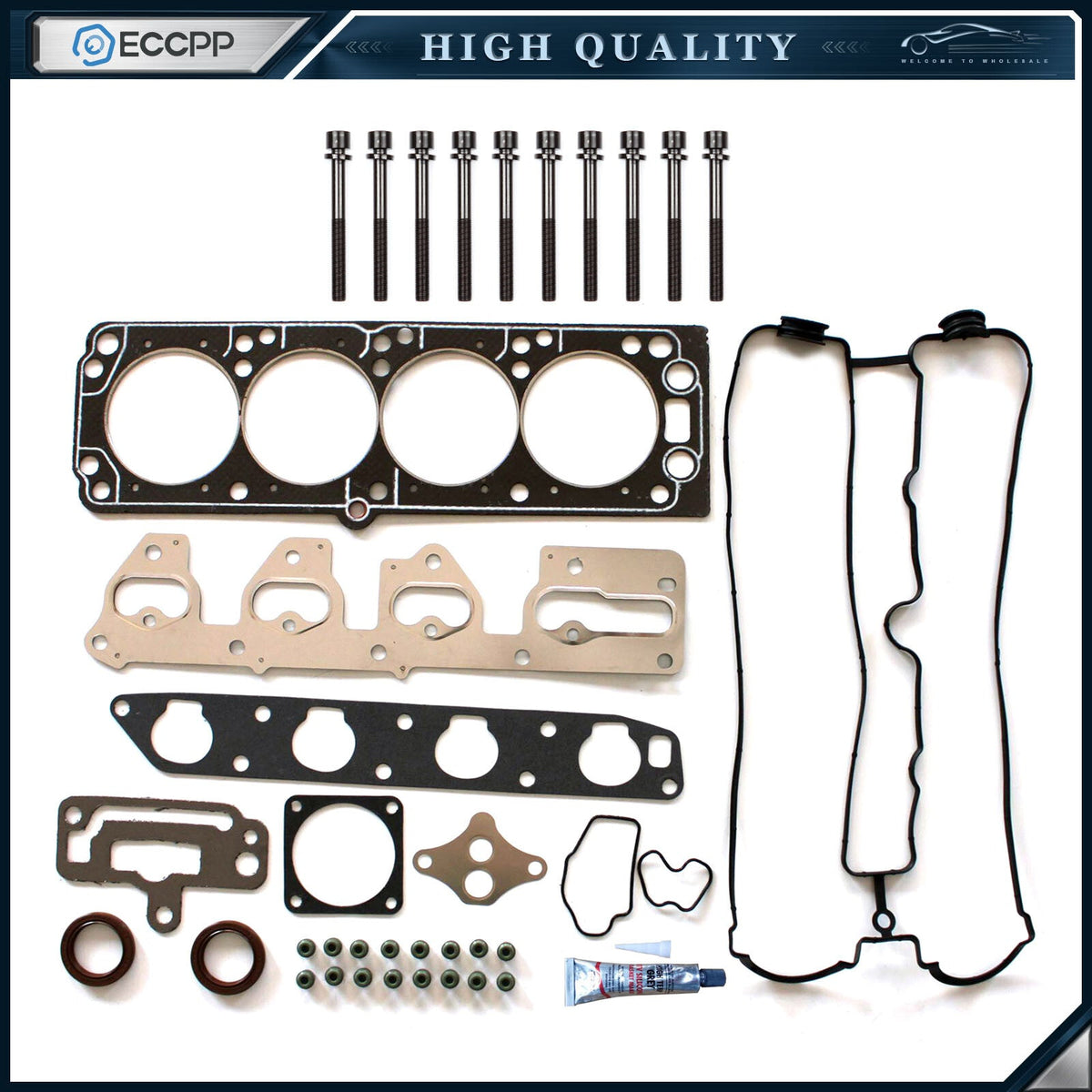 ECCPP Head Gasket Bolts Set For 99-08 Suzuki Forenza Chevy Optra 2.0 DOHC X22SE ECCPP